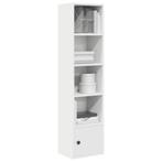 vidaXL Boekenkast 31x24x127 cm bewerkt hout wit, Huis en Inrichting, Kasten | Boekenkasten, Verzenden, Nieuw, Overige houtsoorten