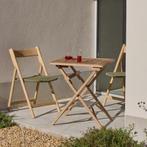 *WOONWINKEL* Kave Home Dandara Set Houten Balkonset Inklapba, Tuin en Terras, Tuinsets en Loungesets, Verzenden, Nieuw