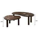 Brix Nubi Brown Set of 2-21358, Huis en Inrichting, Tafels | Salontafels, Ophalen of Verzenden, Nieuw