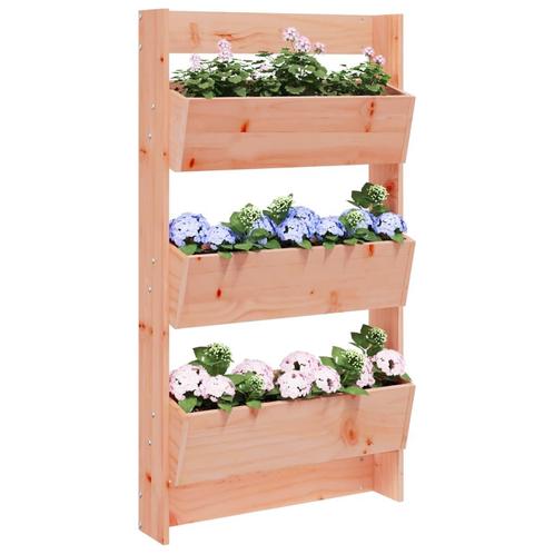 vidaXL Plantenbak wandmontage 3-laags 60x18,5x110 cm, Tuin en Terras, Bloembakken en Plantenbakken, Nieuw, Hout, Verzenden