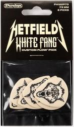 Jim Dunlop Hetfield White Fang plectrum 0.73 mm 6-pack, Ophalen of Verzenden, Nieuw, Elektrische gitaar