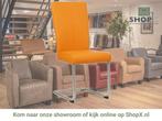 Leren eetkamerstoel Dry - Toledo Mandarin (oranje) -, Huis en Inrichting, Stoelen, Overige kleuren, Nieuw, Leer, Ophalen of Verzenden