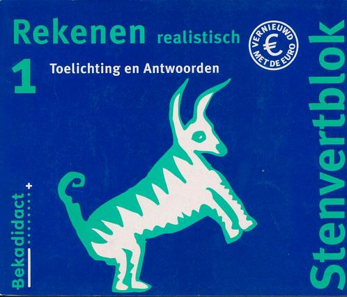 Stenvert Antwoorden Rekenen Realistisch 1 groep 3, Boeken, Schoolboeken, Nieuw, Verzenden
