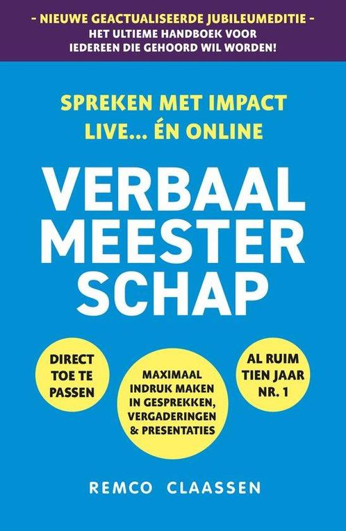9789464372083 Verbaal Meesterschap Remco Claassen, Boeken, Studieboeken en Cursussen, Nieuw, Verzenden