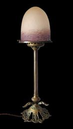 Tafellamp - Schneider - brons en glas-pasta
