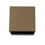 Shift Up en Down Muurlamp Brons kubus met LED, Huis en Inrichting, Nieuw, Modern, Plafondspot of Wandspot, Verzenden