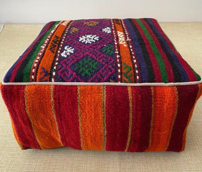 Kelim Poef - Kelim - 48 cm - 48 cm, Antiek en Kunst, Kunst | Designobjecten