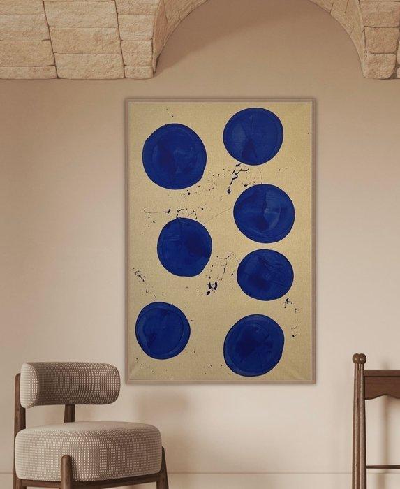 Stefanie Raus - Blue Bubbles 1058 XXL, Antiek en Kunst, Kunst | Schilderijen | Modern