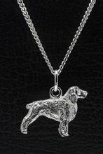 Zilveren Welsh springer spaniel ketting hanger - groot, Verzenden, Nieuw