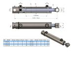 Hydraulische Cilinder Dubbelwerkend met Bevestiging, Zakelijke goederen, Agrarisch | Tractoren, Ophalen of Verzenden, Nieuw, Overige merken