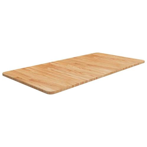 vidaXL Wastafelblad 100x50x1,5cm behandeld massief hout, Huis en Inrichting, Keuken | Keukenelementen, Bruin, Nieuw, Verzenden
