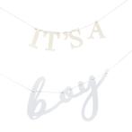 Letterslinger ItS A Boy 50cm, Hobby en Vrije tijd, Feestartikelen, Verzenden, Nieuw