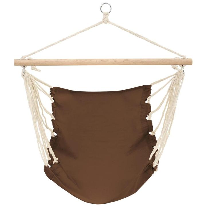 vidaXL Hangstoel opvouwbaar bruin, Tuin en Terras, Hangmatten, Nieuw, Verzenden