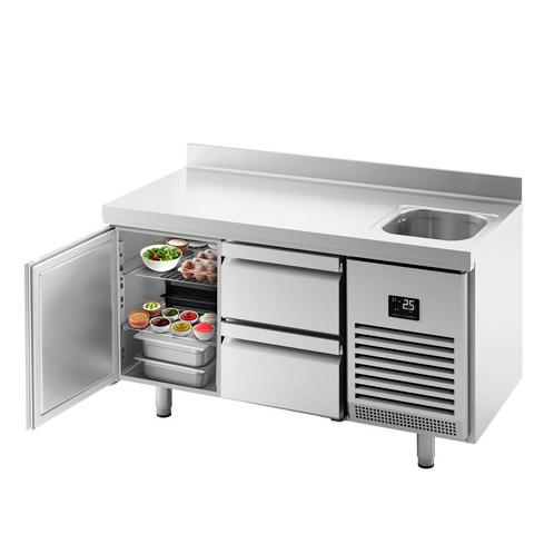 GGM Gastro | Koelwerkbank Premium PLUS - 1468x600mm - met 1, Zakelijke goederen, Horeca | Meubilair en Inrichting, Verzenden