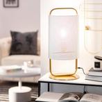 ACTIE: Tafellamp wit goud Andra gaas E27 fitting 573mm FOIR, Huis en Inrichting, Lampen | Tafellampen, Nieuw, Verzenden