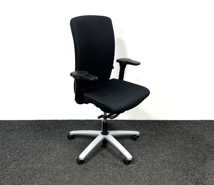 Refurbished König Neurath Bureaustoel - Zwart, Huis en Inrichting, Bureaustoelen, Bureaustoel, Ergonomisch, Ophalen of Verzenden