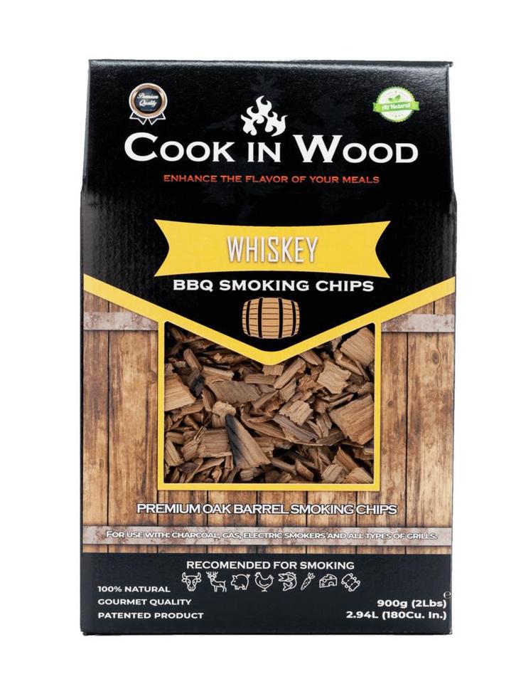 Cook in Wood BBQ oak barrel wood chips whisky, Tuin en Terras, Houtskoolbarbecues, Ophalen of Verzenden