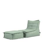 Dolce Outdoor Lounger + Poef - Groen, Verzenden, Nieuw