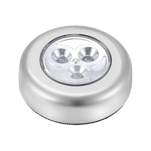 3-LED Druklamp - opbouw - Werkt met 3x AAA battijeren -, Caravans en Kamperen, Zaklampen, Nieuw, Verzenden