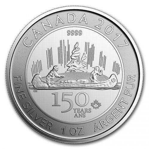 Canada Voyageur 150 year Anniversary - 1 oz 2017, Postzegels en Munten, Munten | Amerika, Noord-Amerika, Losse munt, Zilver, Verzenden