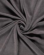 Nicky Velours Rib Stof Grijs, Nieuw, Grijs