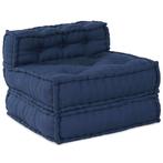 vidaXL Modulaire bank Indigo 70 x 70 x 54 cm Stof, Huis en Inrichting, Woonaccessoires | Kussens, Verzenden, Nieuw