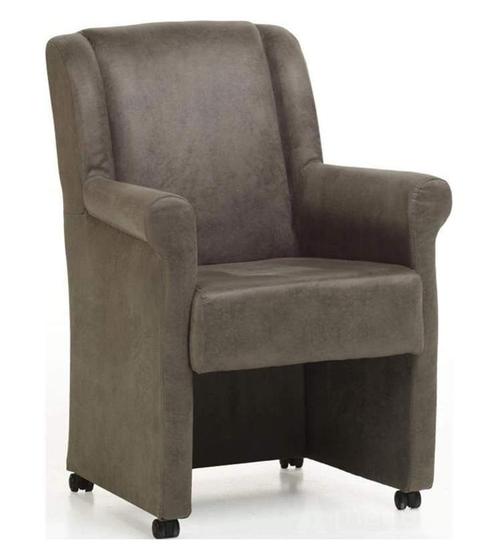 Eetkamerstoel Mandy met wielen - eetkamerstoelen, Huis en Inrichting, Stoelen, Nieuw, Stof