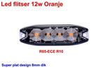 Led flitser 12W Oranje R65-ECE R10 Slim, Verzenden, Nieuw