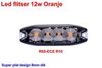 Led flitser 12W Oranje R65-ECE R10 Slim, Auto diversen, Auto-accessoires, Nieuw, Verzenden