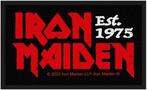 Iron Maiden Est 1975 - Patch officiële merchandise, Verzamelen, Ophalen of Verzenden, Nieuw, Kleding