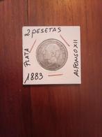 Spanje. 2 Pesetas 18870 / 1905 (7 monedas) (Zonder, Postzegels en Munten, Munten | Europa | Niet-Euromunten