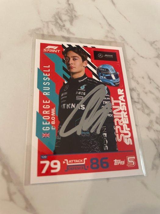 Mercedes - Formule 1 - George Russell - 2024 - topp kaart, Verzamelen, Automerken, Motoren en Formule 1