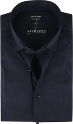 OLYMP Lvl 5 Overhemd 24/Seven Marine Blauw maat 46 Heren, Verzenden, Nieuw, Blauw, OLYMP