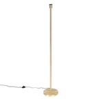 Klassieke vloerlamp messing zonder kap - Simplo, Huis en Inrichting, Lampen | Vloerlampen, Nieuw, Overige materialen, Modern, 100 tot 150 cm