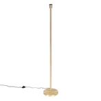 Klassieke vloerlamp messing zonder kap - Simplo, Nieuw, Overige materialen, 100 tot 150 cm, Modern