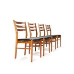 Vintage Deense Stoelen set van 4 merk Farstrup, model 219, Gebruikt, Mid-Century vintage, Ophalen of Verzenden, Vier