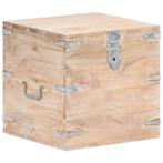 vidaXL Opbergkist 40x40x40 cm massief acaciahout, Huis en Inrichting, Woonaccessoires | Kisten, Verzenden, Nieuw