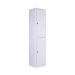Lockerkast 2-deurs 1900x410x500 mm (hxbxd) grijs, Nieuw