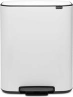 Brabantia Bo Prullenbak - 60 liter - White, Ophalen of Verzenden, Zo goed als nieuw