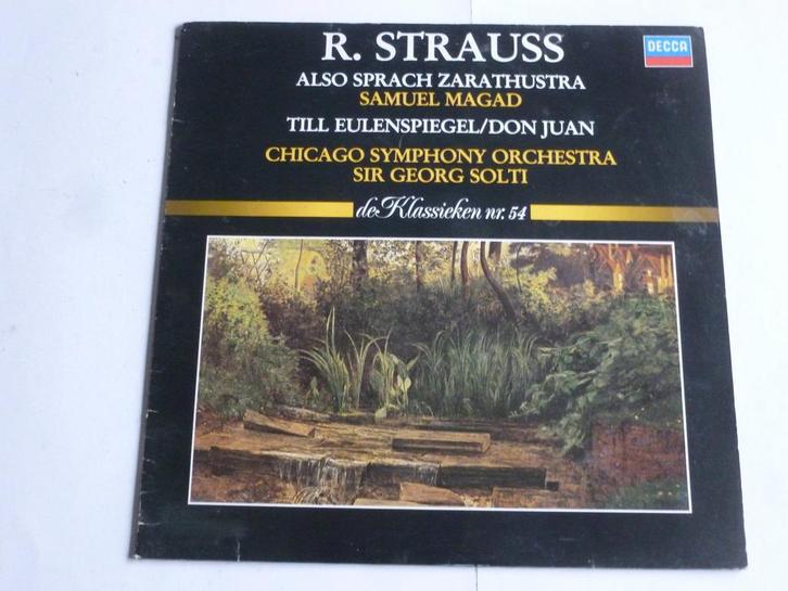 R. Strauss - Also Sprach Zarathustra / Sir George Solti (LP), Cd's en Dvd's, Vinyl | Klassiek, Zo goed als nieuw, Verzenden