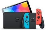 Nintendo Switch OLED 64GB [incl. controller roodblauw] zwart, Spelcomputers en Games, Spelcomputers | Overige, Verzenden, Zo goed als nieuw