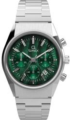 Timex TW2W33600 Q Falcon Eye horloge, Overige merken, Staal, Verzenden, Polshorloge