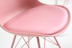 Retro stoel SCANDINAVIA MEESTERSTUK roze - 42040, Huis en Inrichting, Stoelen, Ophalen of Verzenden, Nieuw