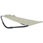 vidaXL Tuinbed 200x90 cm staal crème, Verzenden, Nieuw