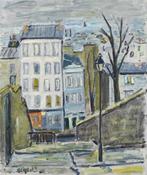 Lyne Seybel (1919-2009) - Montmartre, la maison bleue