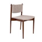 *WOONWINKEL* Dutchbone Torrance Retro Eetkamerstoel Hout, Huis en Inrichting, Stoelen, Verzenden, Nieuw, Stof