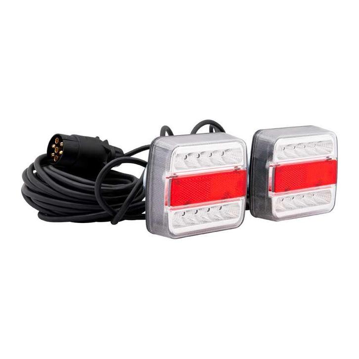 LED Verlichtingsset voor aanhangwagen / trailer + magneet, Auto diversen, Aanhangwagen-onderdelen, Nieuw, Verzenden