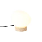 Japandi tafellamp beige met opaal glas - Sally, Huis en Inrichting, Lampen | Tafellampen, Nieuw, Overige materialen, Japandi, Minder dan 50 cm