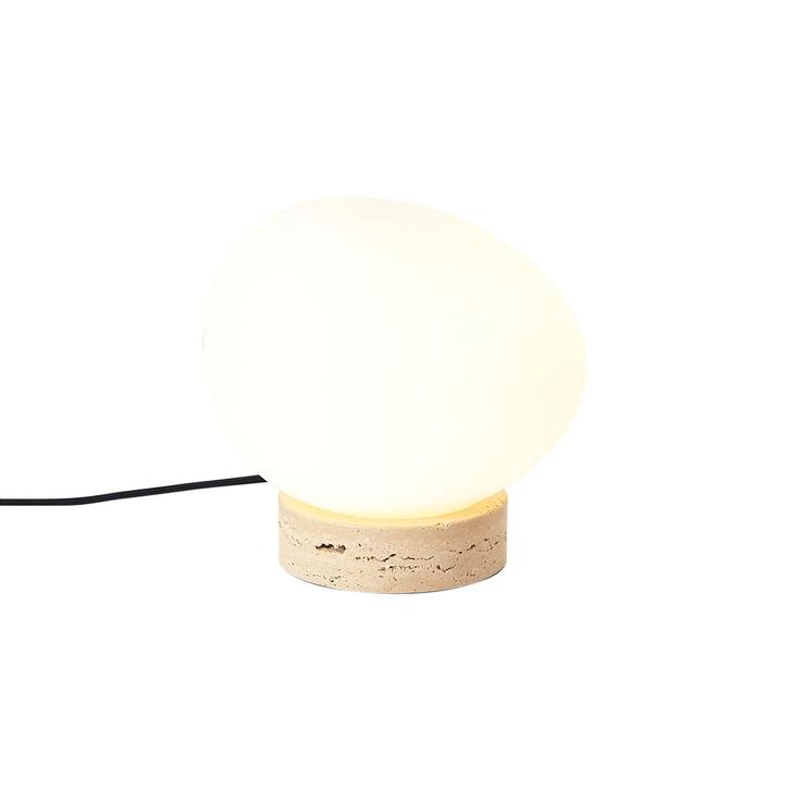 Japandi tafellamp beige met opaal glas - Sally, Huis en Inrichting, Lampen | Tafellampen, Nieuw, Overige materialen, Minder dan 50 cm