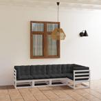 vidaXL 5-delige Loungeset met kussens massief grenenhout, Verzenden, Nieuw, Loungeset